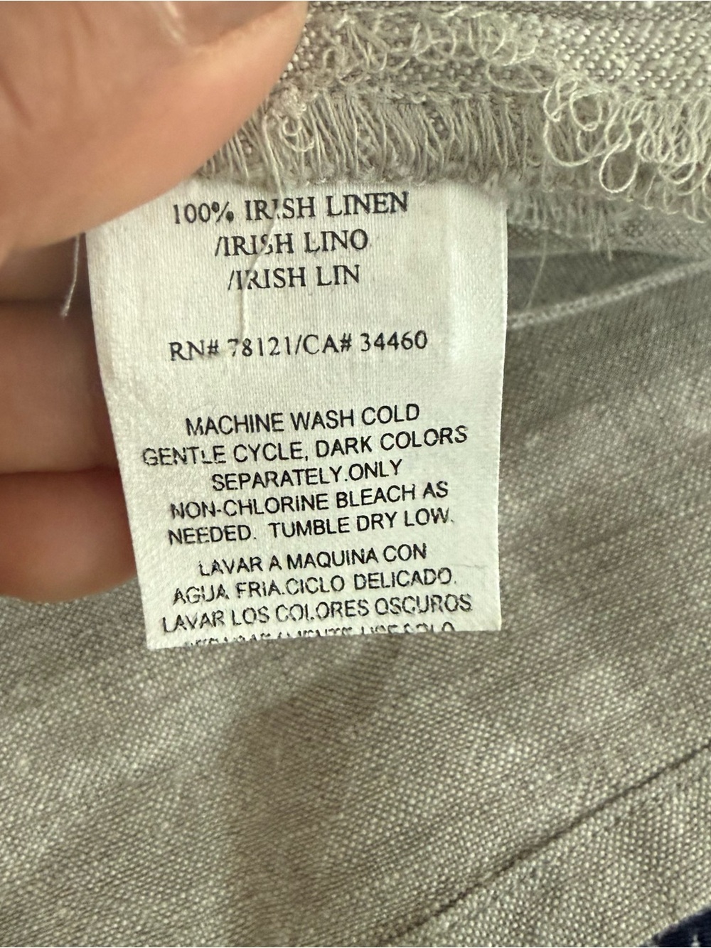 Eileen Fisher Sleeveless Button-Down Organic Linen Gauze Long Shirt / Tunic - Picture 10 of 11